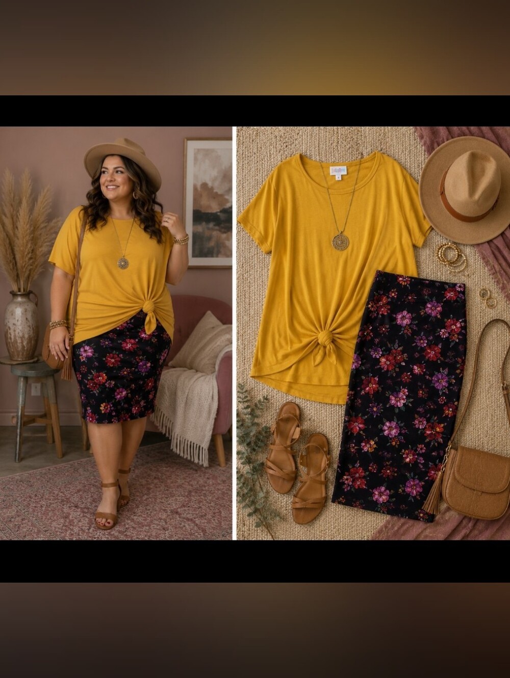 LuLaRoe Set Size 2XL - Irma Tunic And Cassie Pencil Skirt BRAND NEW w/ Tags